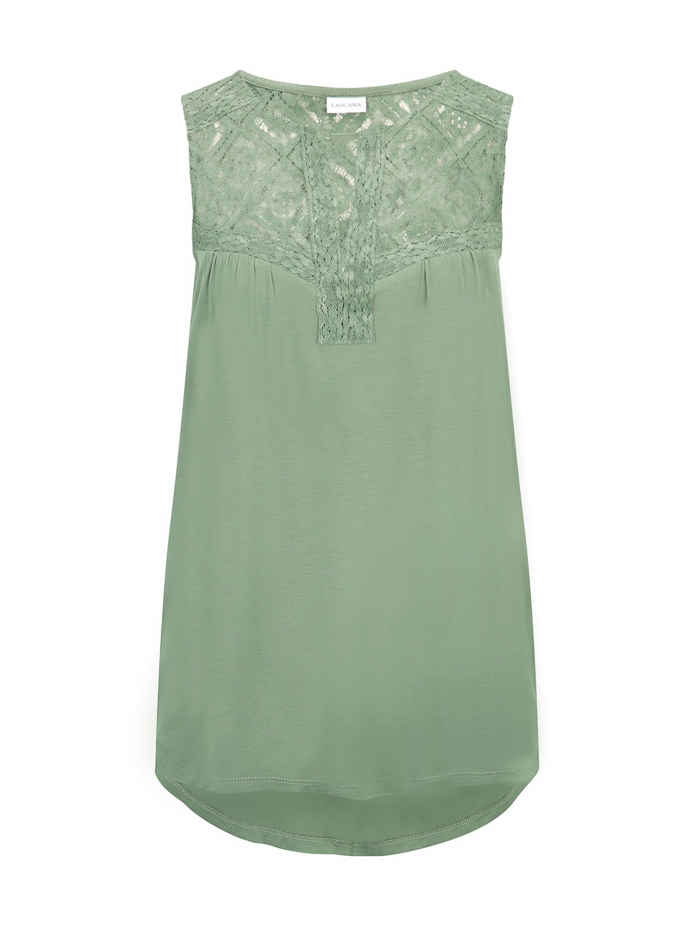 LASCANA Blouse in Green: front