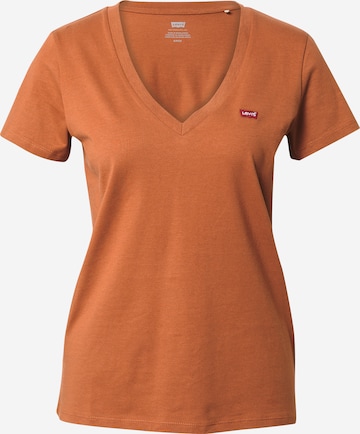 LEVI'S ® Shirt 'Perfect Vneck' in Oranje: voorkant