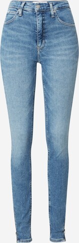 Skinny Jean 'HIGH RISE SUPER SKINNY' Calvin Klein Jeans en bleu : devant