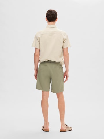 SELECTED HOMME Regular Chino Pants 'Bill' in Green