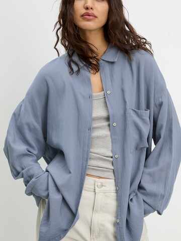Pull&Bear Bluse i blå: forside