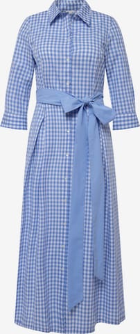 Robe-chemise Ulla Popken en bleu : devant