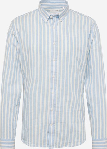 Coupe slim Chemise Lindbergh en bleu : devant