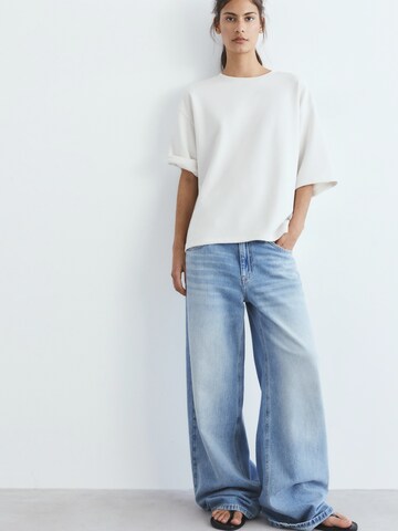 Pull&Bear Oversized Shirt in Beige