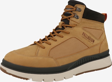 Palladium Lace-Up Boots in Brown: front