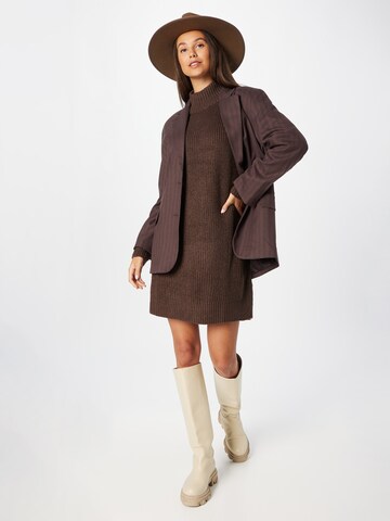 Noisy may Knitted dress 'Timmy' in Brown