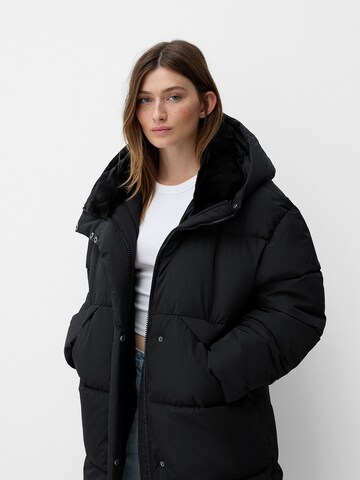 Manteau d’hiver Bershka en noir