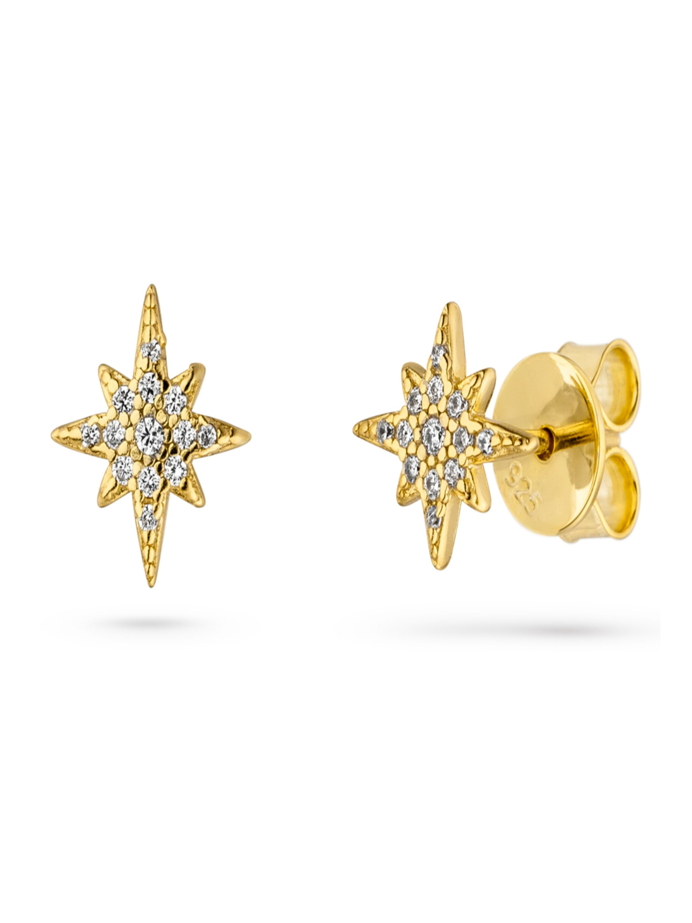 Fiocco Jewelry Earrings 'Luna' in Yellow: front