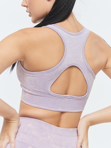 DRILLS Apparel Bustier Sport bh 'XFUNCTION Racer Bra' in Lila