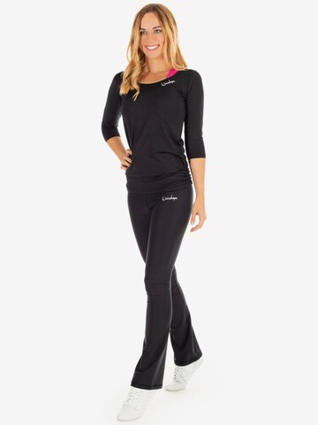 Bootcut Pantalon de sport 'BCL102' Winshape en noir