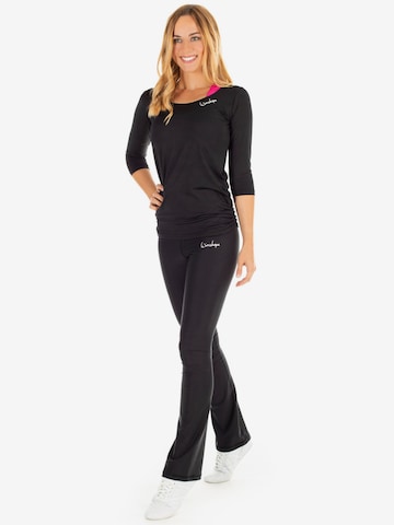 WinshapeBootcut/trapezice Sportske hlače 'BCL102' - crna boja