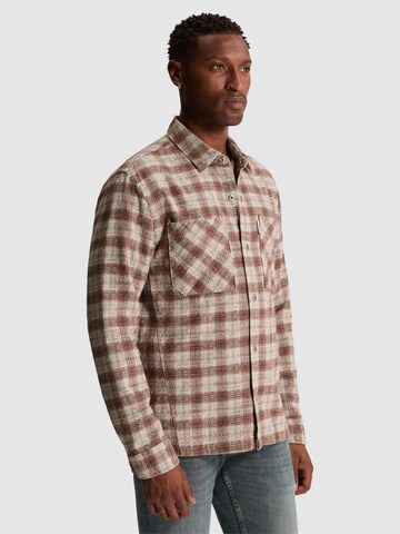 Regular fit Camicia 'Overshirt with check pattern and chest pockets' di CAST IRON in grigio