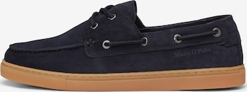 Marc O'Polo Mokassin 'Karo' in Blau: Vorderseite