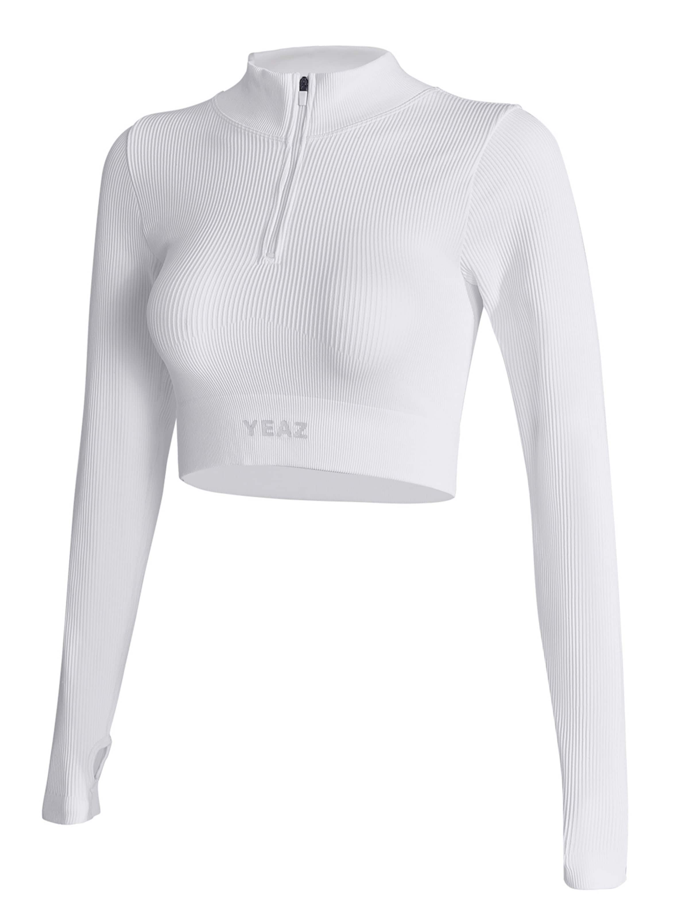 YEAZ Funkční tričko 'Runway' – bílá: přední strana