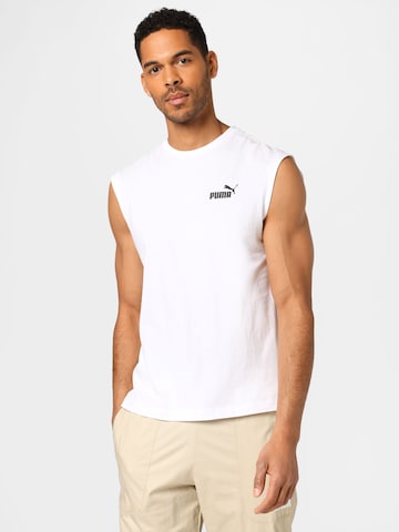 PUMA - Camiseta funcional en blanco: frente