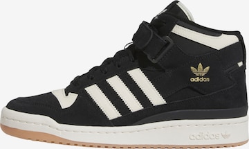 Baskets hautes 'Forum' ADIDAS ORIGINALS en noir : devant