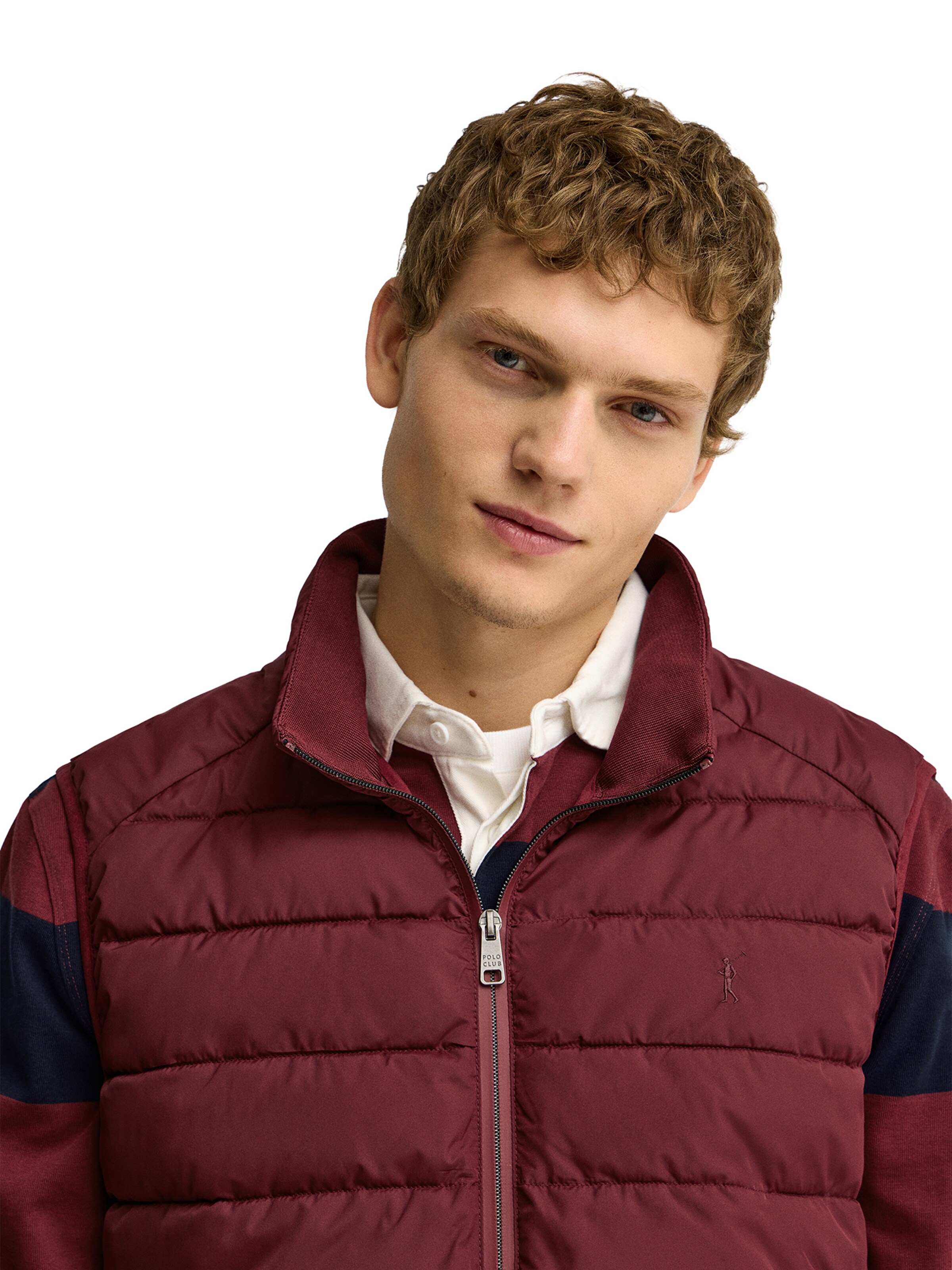 Polo Club Vest in Red