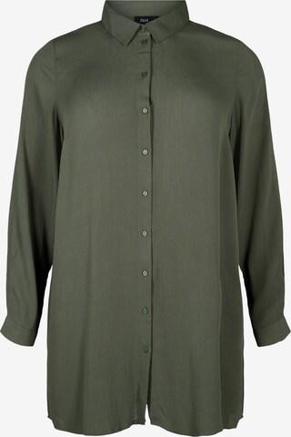 Zizzi Blouse 'EROSE' in Groen: voorkant