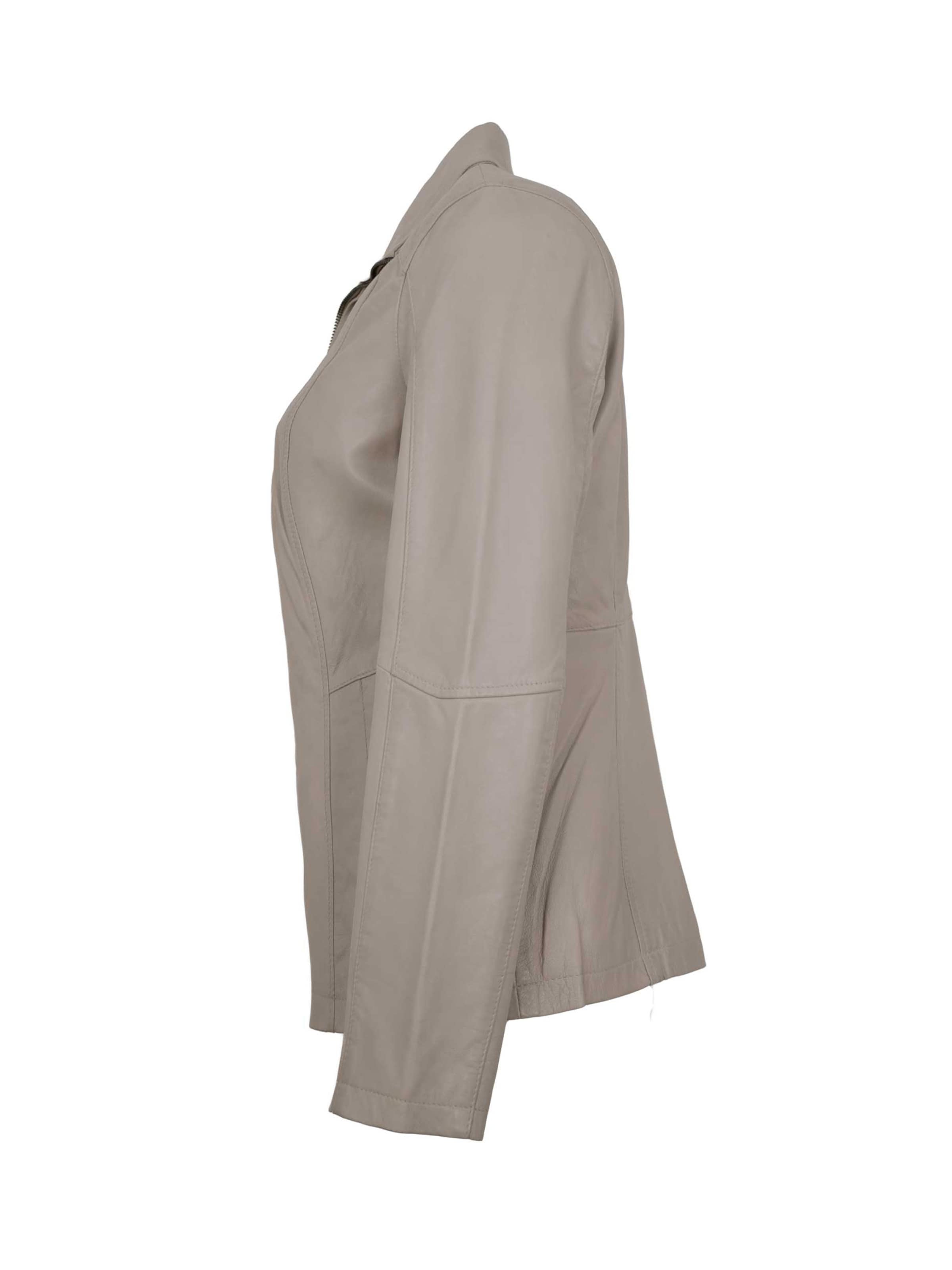 Lederjacken24 Between-Season Jacket 'Anea' in Grey