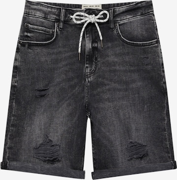 Pull&Bear Regular Jeans in Zwart: voorkant