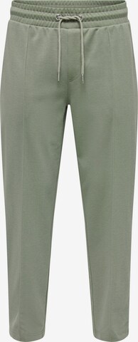 Only & Sons Regular Pants 'Oxley' in Green: front