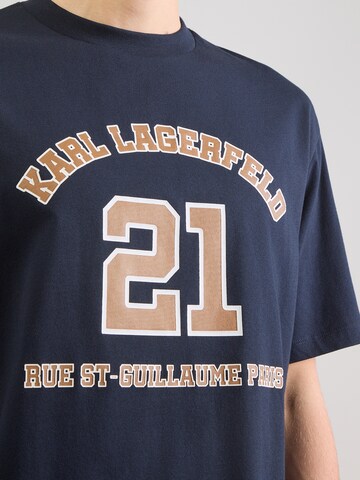 mėlyna Karl Lagerfeld Marškinėliai