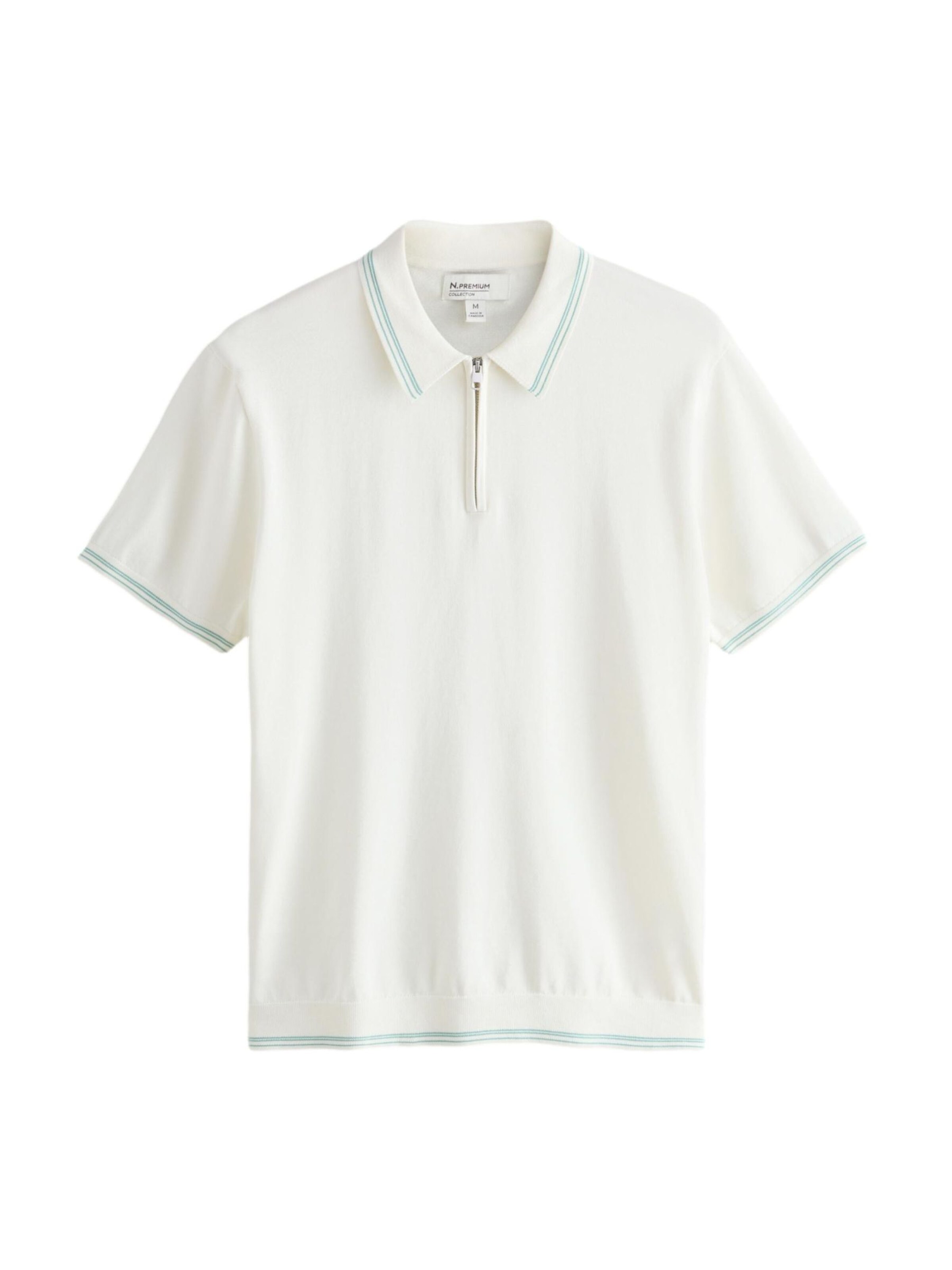 Next Shirt in de kleur Lichtblauw / Wit, Productweergave