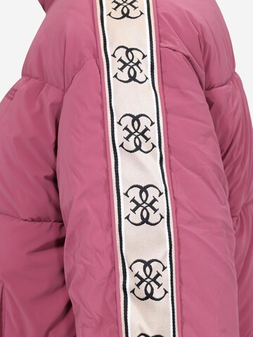 Veste d’hiver 'NEW JEAN PUFFER JACK V5BL11 WGYC2' GUESS en rose