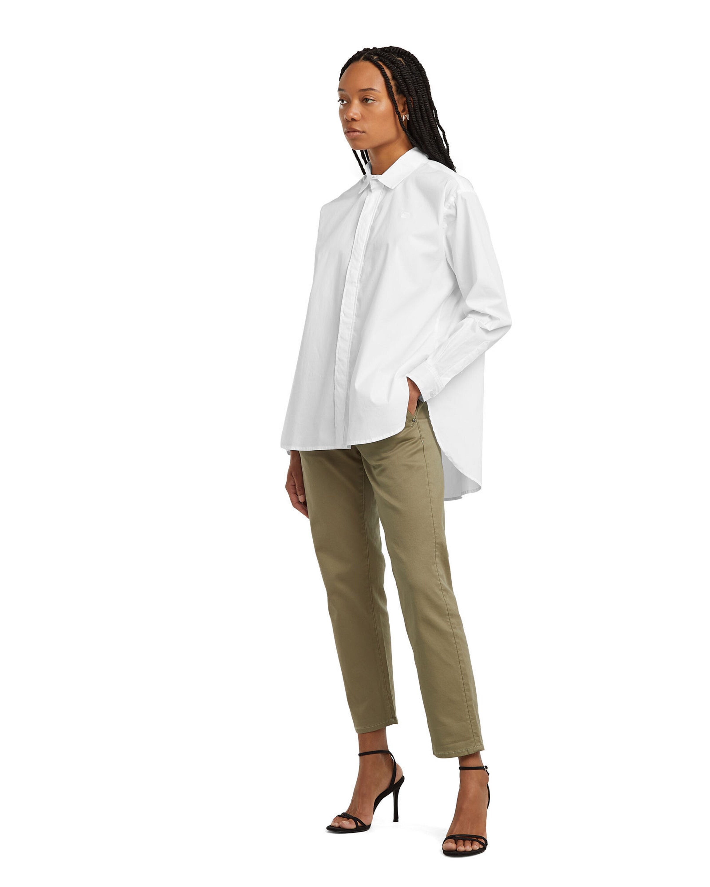 G-STAR Alt kitsenev Chino-püksid 'Kate', värv beež