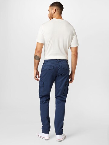 BLEND Regular Cargohose in Blau