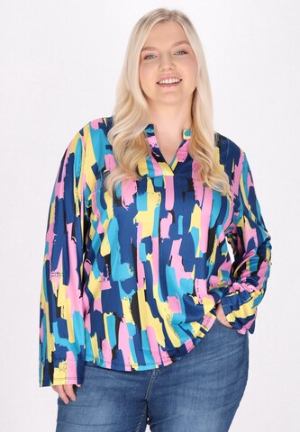 MYMO - Blusa em azul: frente