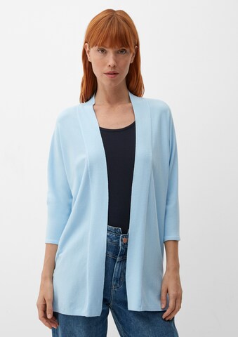 s.Oliver Gebreid vest in Blauw: voorkant