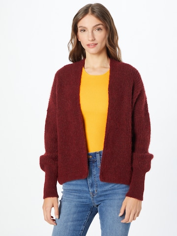 Cardigan 'EAST' AMERICAN VINTAGE en rouge : devant