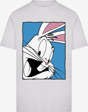balta Merchcode Marškinėliai 'Looney Tunes Bugs Bunny Funny Face 2.0': priekis