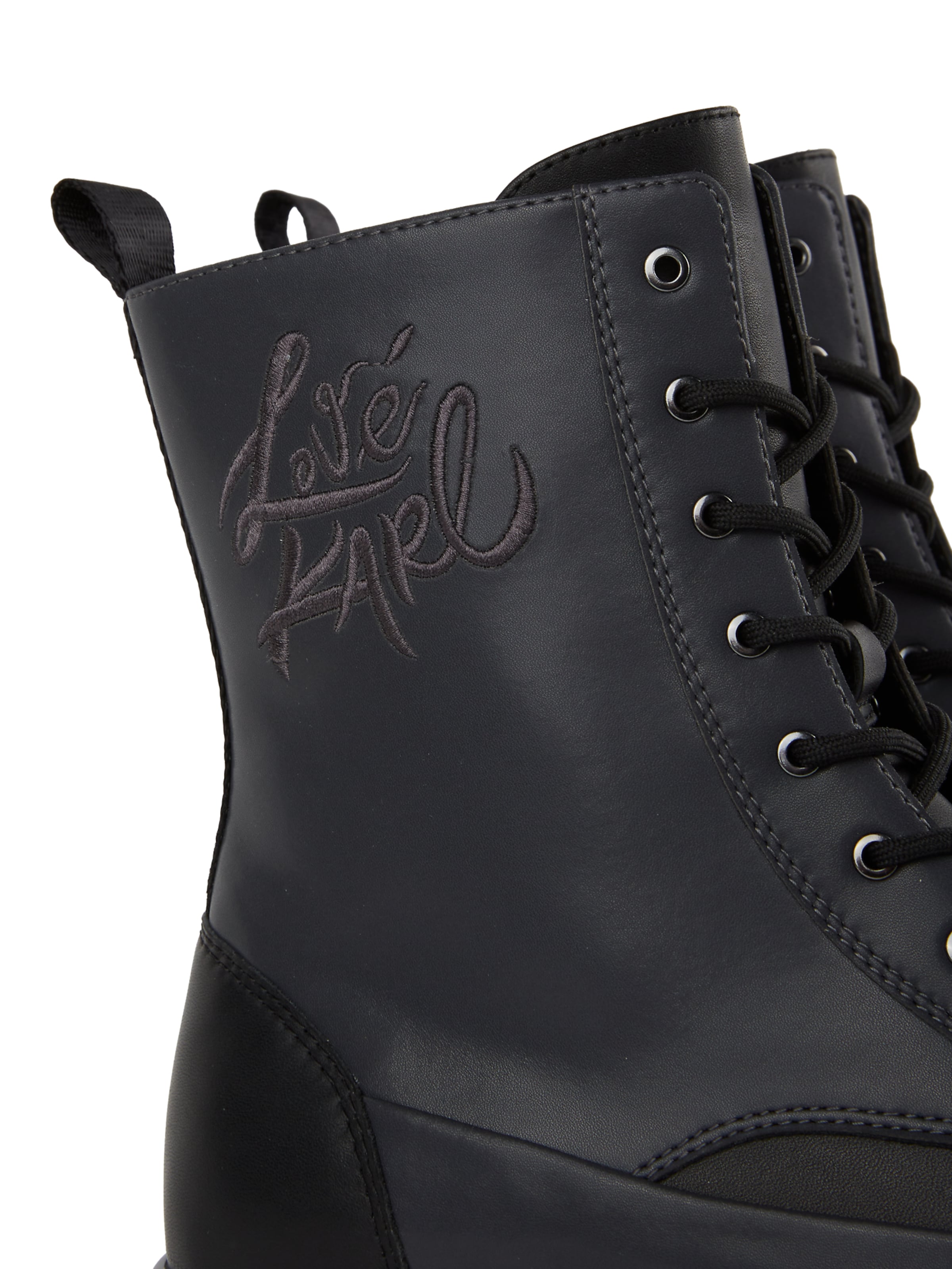 Bottines à lacets KARL LAGERFELD JEANS en noir