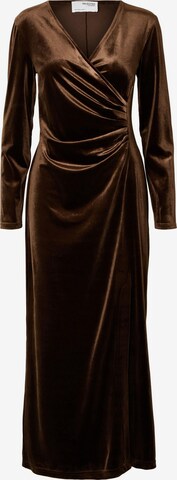 SELECTED FEMME Dress in Brown: front