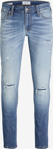 Coupe slim Jean 'Liam Seal' JACK & JONES en bleu : devant