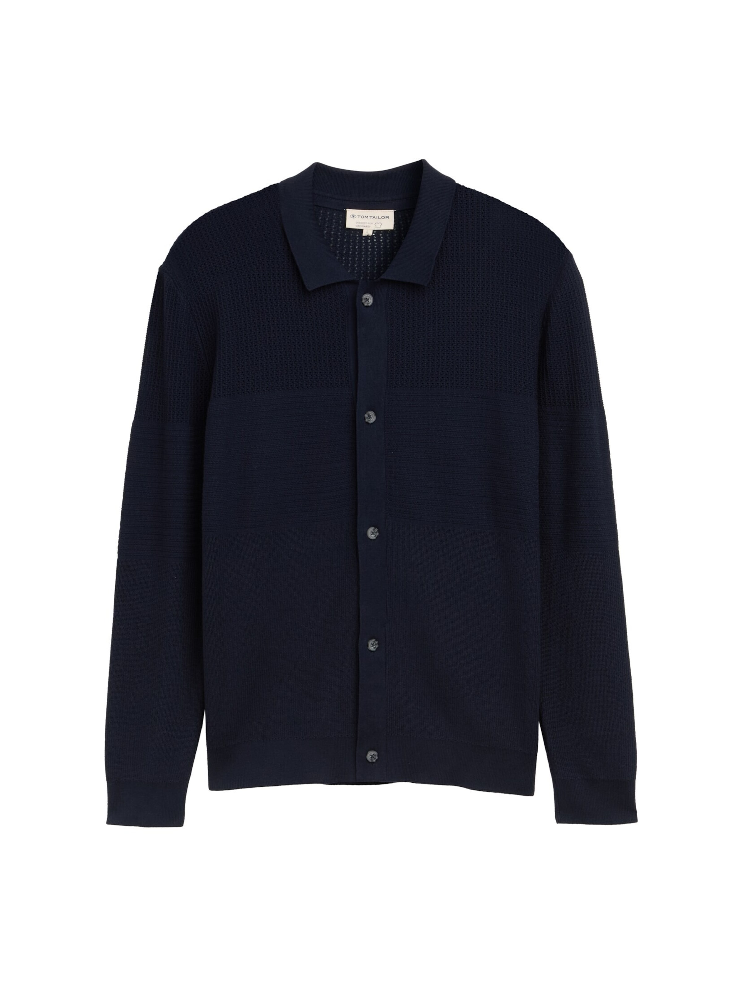 Vestes en maille TOM TAILOR en bleu : devant