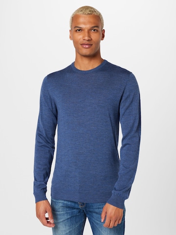 Matinique Regular fit Trui 'Margrate' in Blauw: voorkant