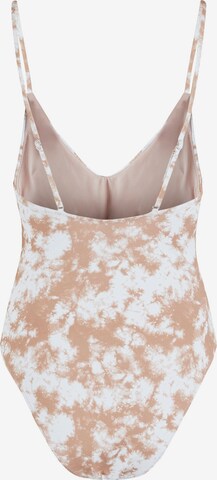 PIECES Bustier Badeanzug 'Vaomi' in Pink