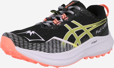 ASICS Tenisice za trčanje 'FUJI LITE 4' u žuta / losos / crna / bijela, Pregled proizvoda