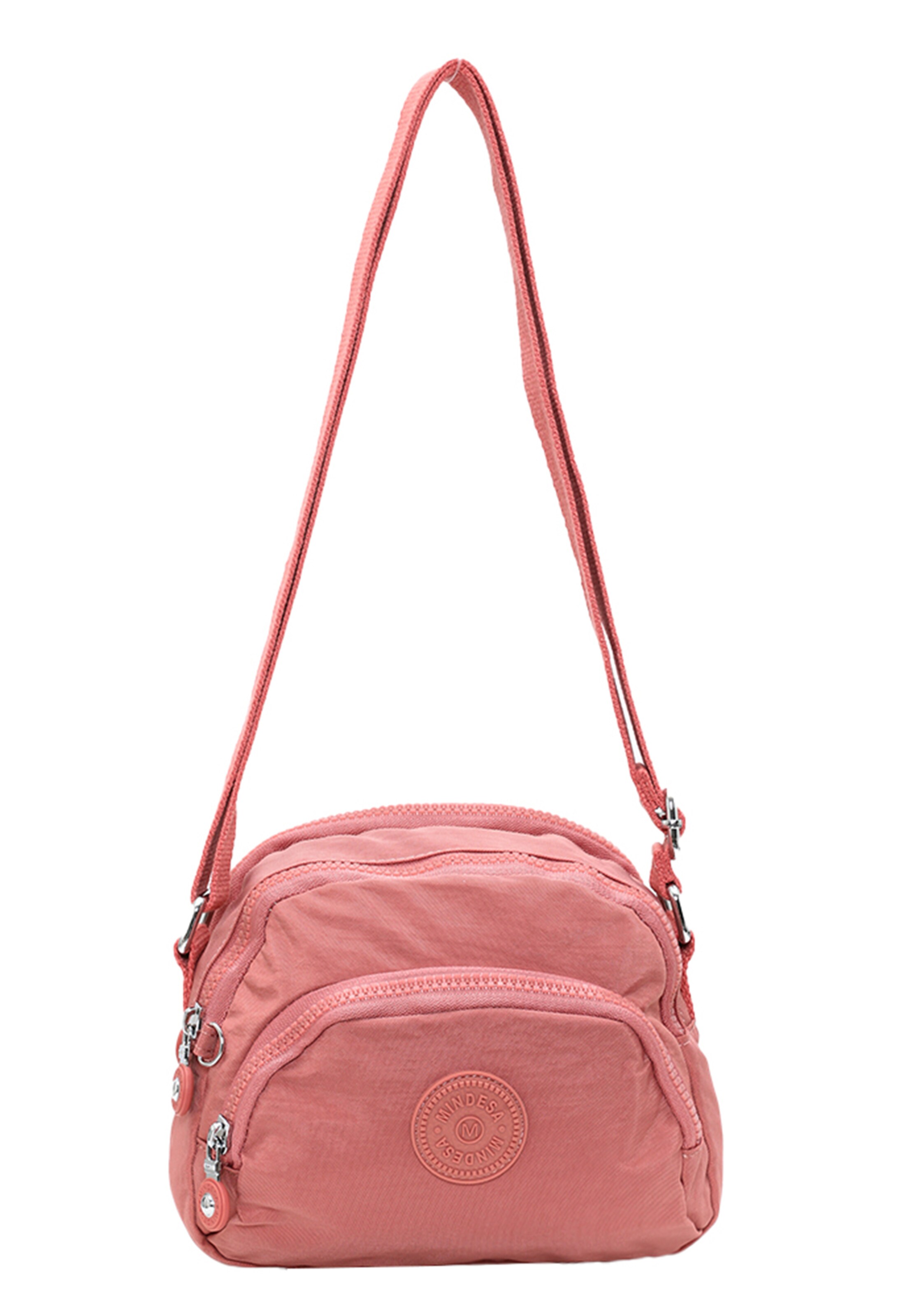 Mindesa - Mala de ombro em rosa: frente