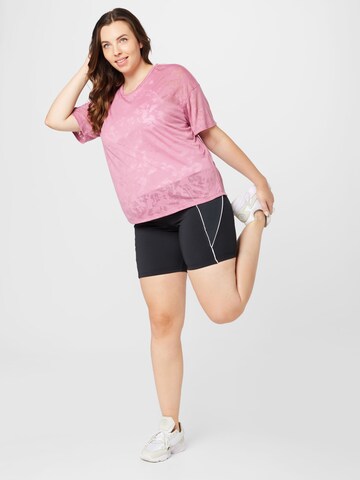 Only Play Curvy - Camiseta funcional 'EKIN' en rosa