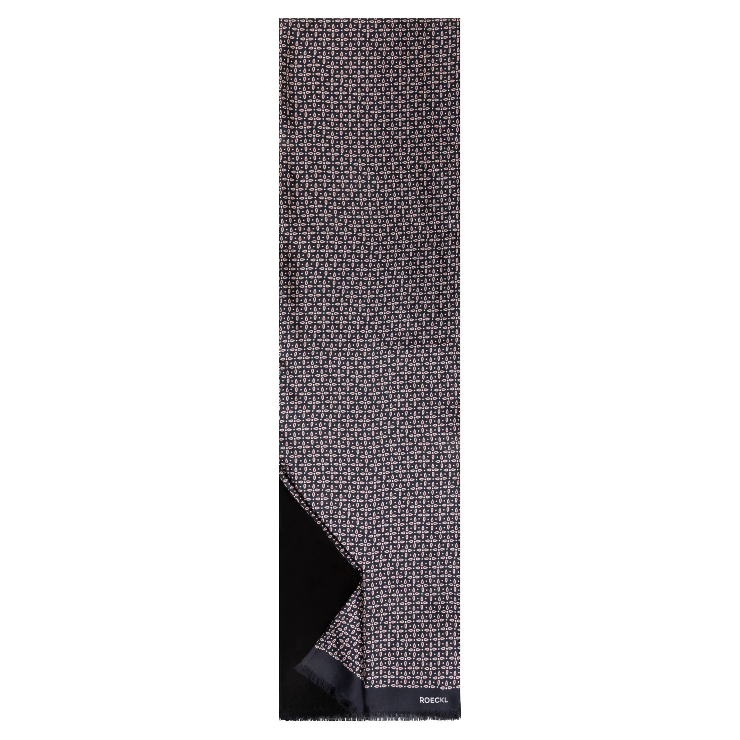 Roeckl Sjaal ' GENTLEMEN´S PATTERN 27x184 ' in Blauw: voorkant