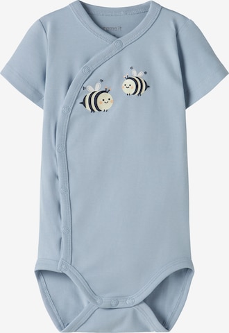 Barboteuse / body 'NBMVACION' NAME IT en bleu : devant