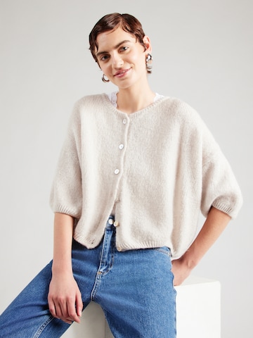 Noella Gebreid vest 'Johanna' in Beige: voorkant