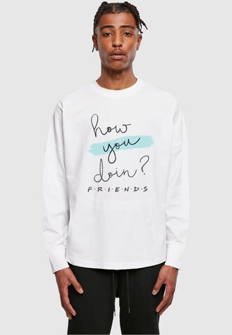 ABSOLUTE CULT Shirt 'Friends - How You Doin' in Weiß: predná strana
