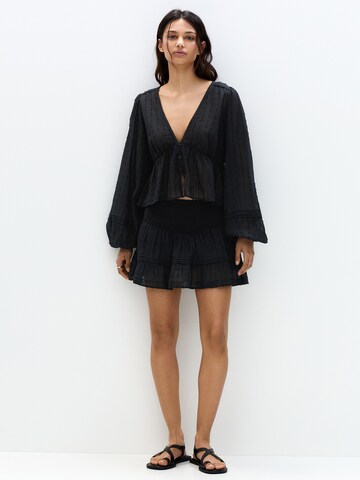 Pull&Bear Blouse in Zwart
