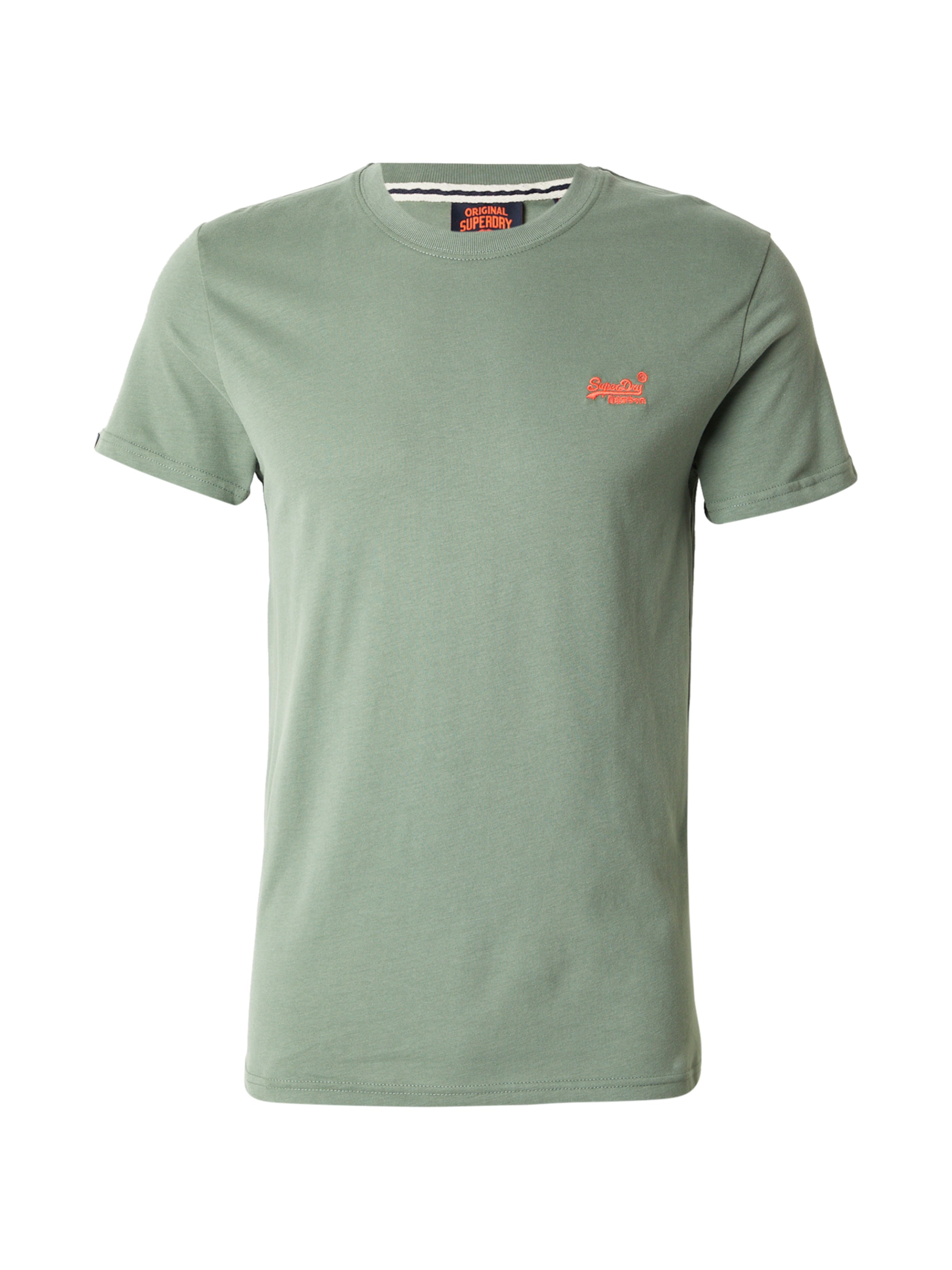 Superdry Tričko 'Essential' – zelená: přední strana