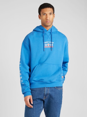 Tommy JeansSweater majica 'ARCHIVE GAMES' - plava boja